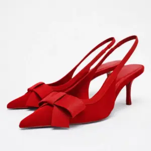 Zara kitten velvet heels